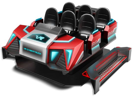 vr cybertruck cinema, vr arean